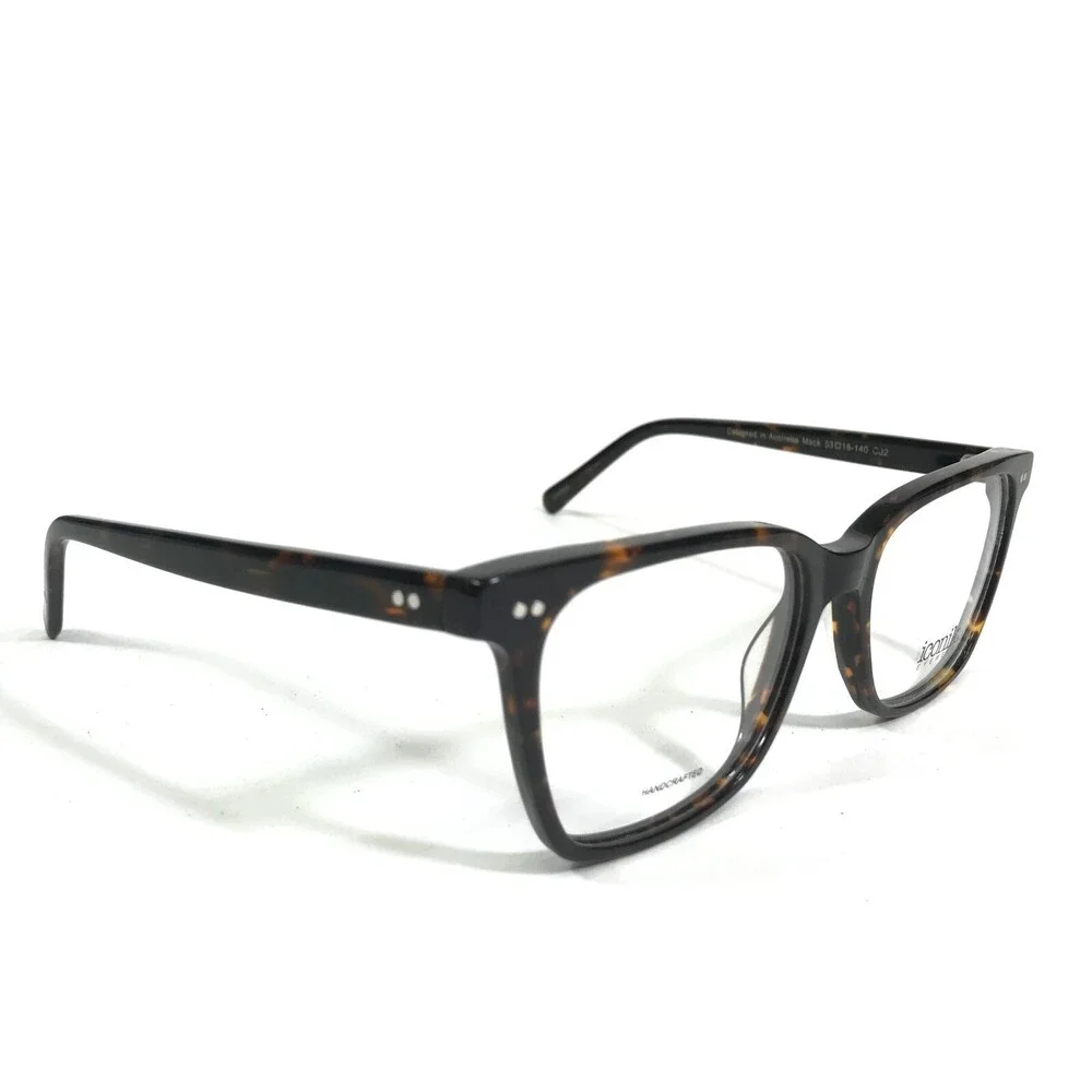 Iconik Eyeglasses Frames Mack C02 Tortoise Square Horn Rim 53-18-140